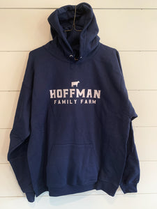Hoffman Farm Hoodie - Cow Design (Navy) In-Store Only