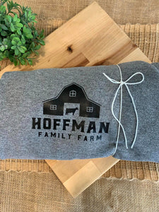 Hoffman Farm Hoodie - Barn Design (Light Grey Heather) In-Store Only
